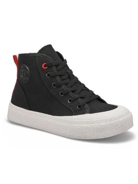 NWOT SOFTMOC Women's Palates 01 Black Hightop Sneaker With Red Detail, Size 39